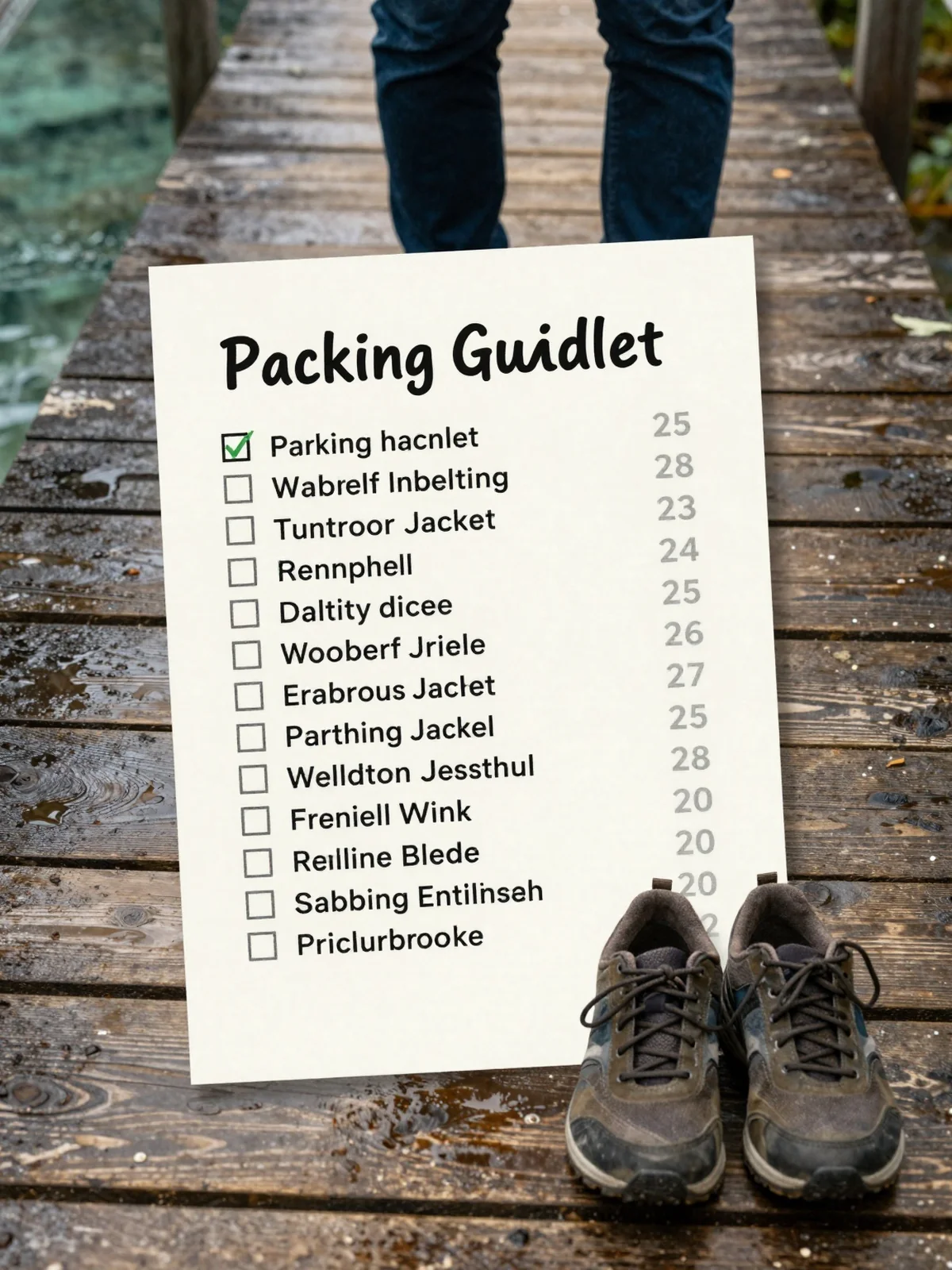 Packing Checklist - plitvice lakes travel guide