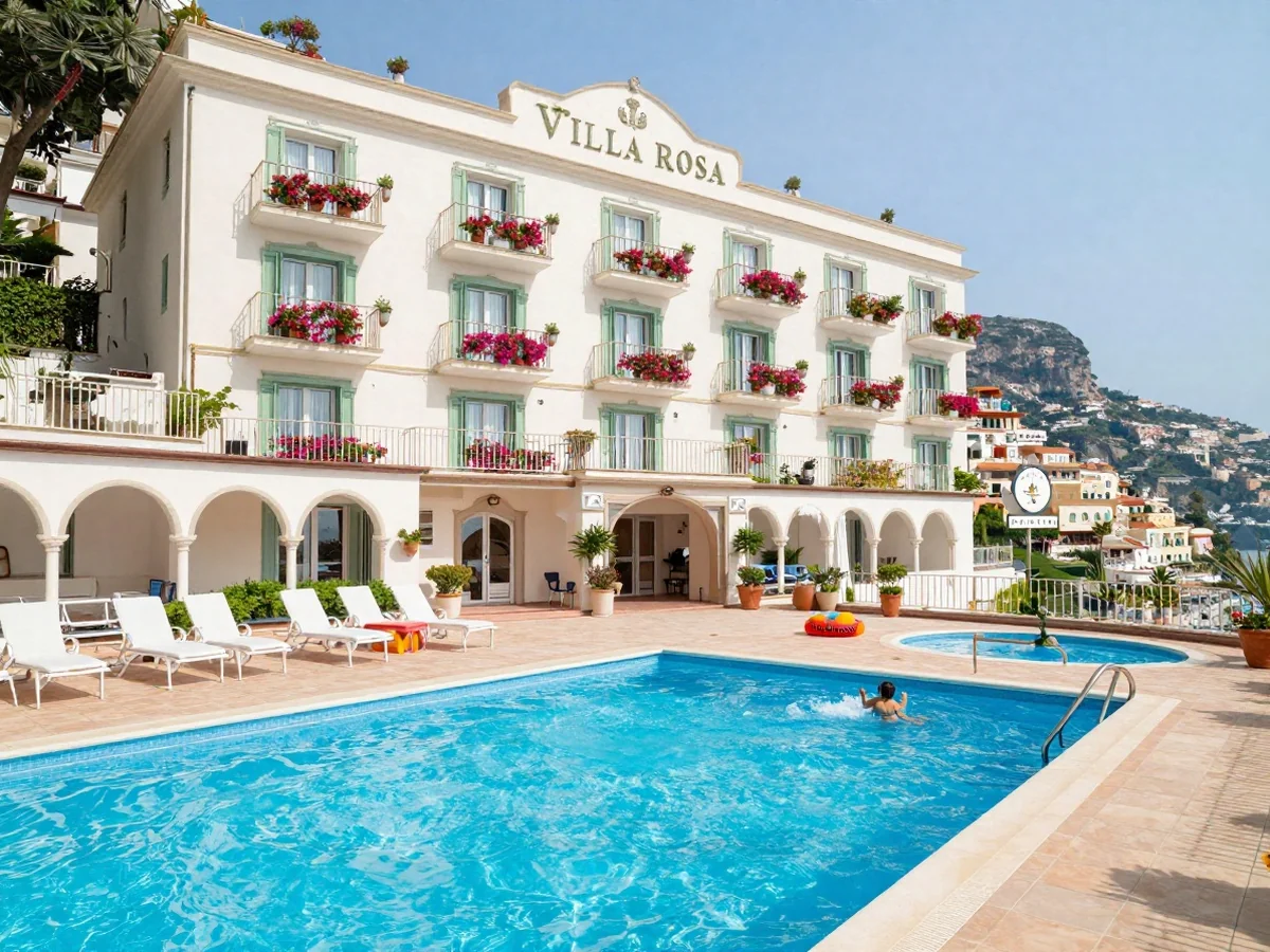 Hotel Villa Rosa - positano hotels