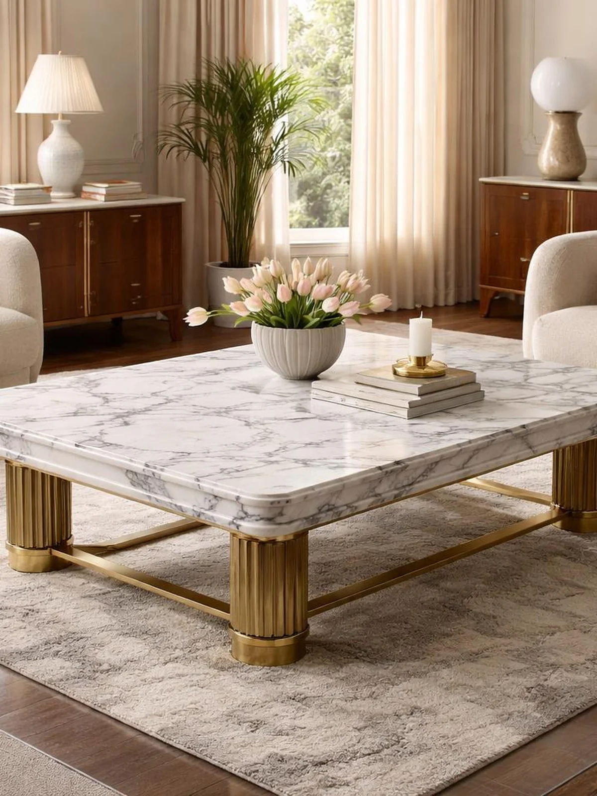 Marble Retro Table - Retro Coffee Table Ideas